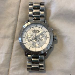 Coach silver watch